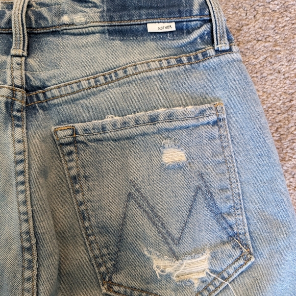 Mother Superior The Tomcat in The Confession Size 26 Distressed Jeans Button Fly - Picture 6 of 9